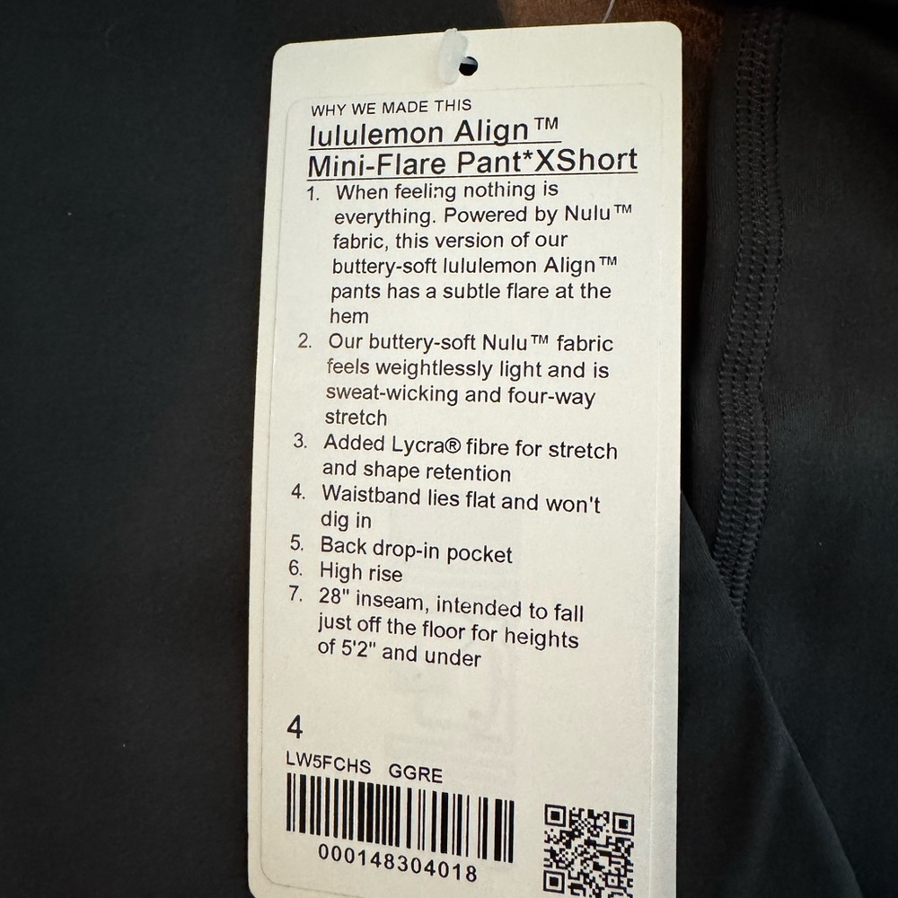 Lululemon Align High-Rise Mini-Flare Pants
*Extra Short* - Picture 4 of 6